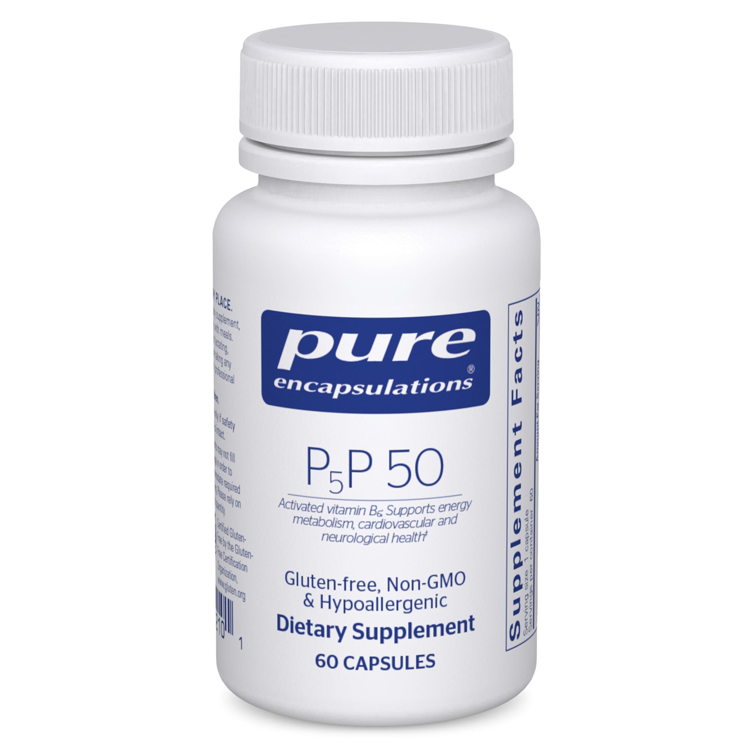 Pure Encapsulations P5P Vitamin B6 for Energy & Brain Health

