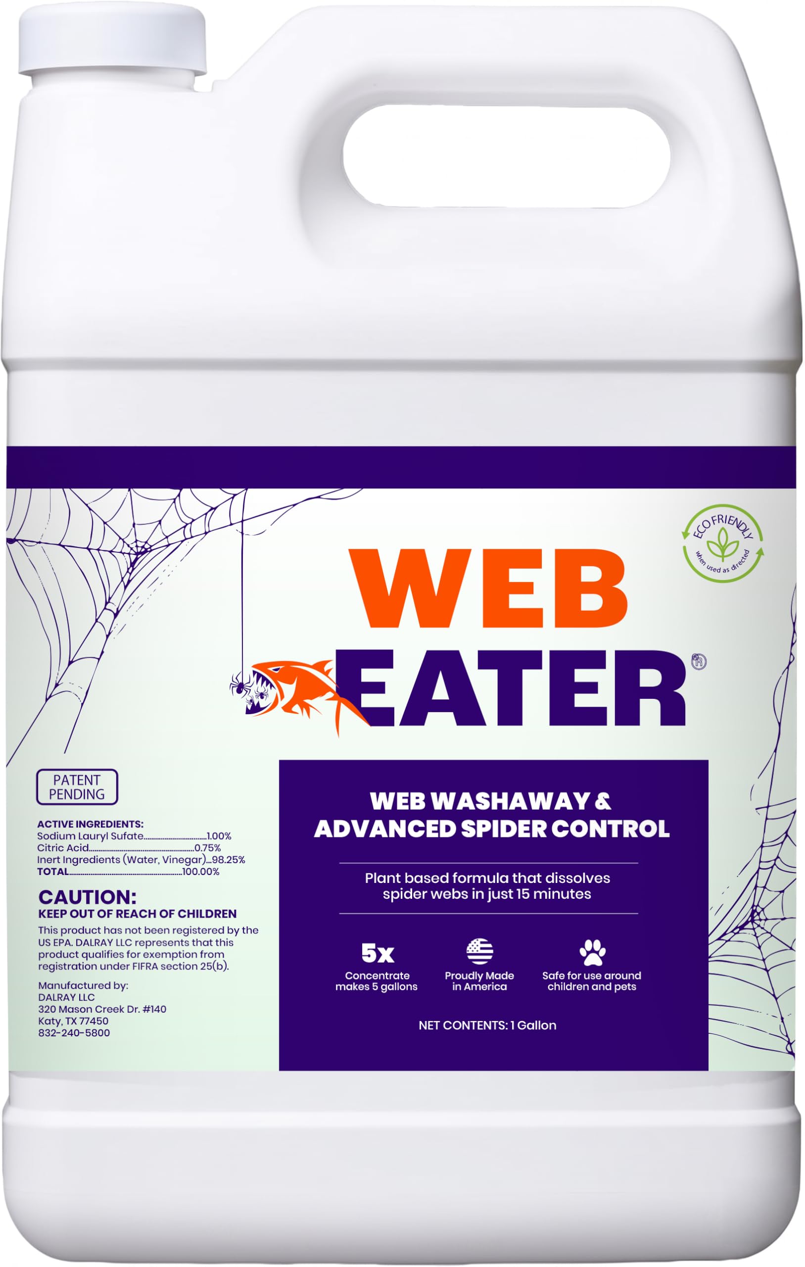 Advanced Outdoor Spider Web Dissolver and Repellent with Sprayer