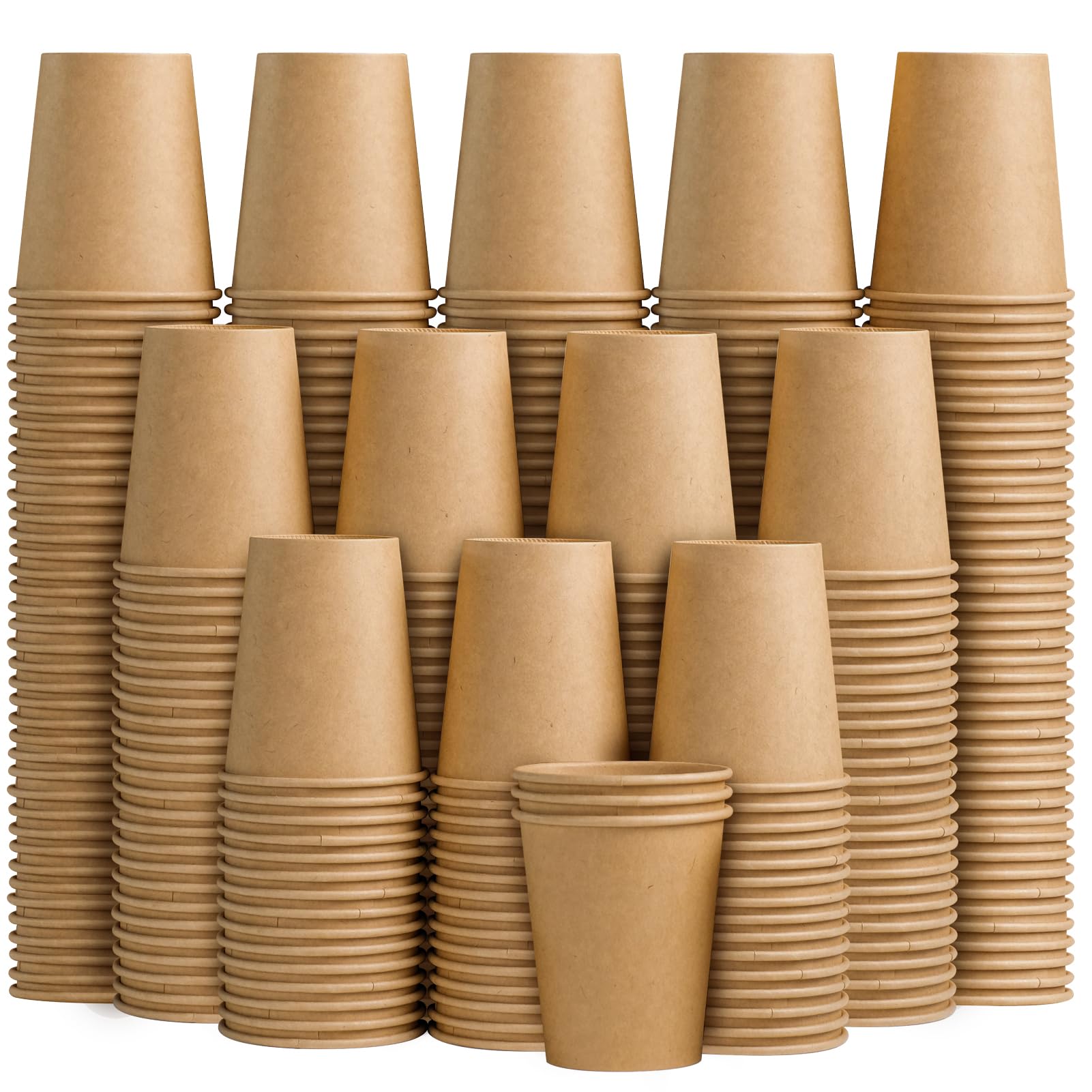 Clawsoff Disposable Paper Cups for Hot and Cold Beverages