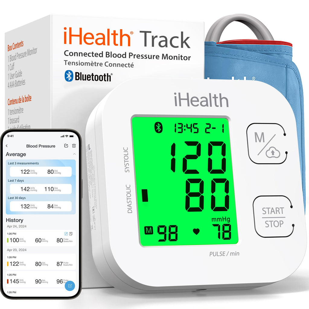 Blood Pressure Monitor by iHealth Track with Wide Range Cuff