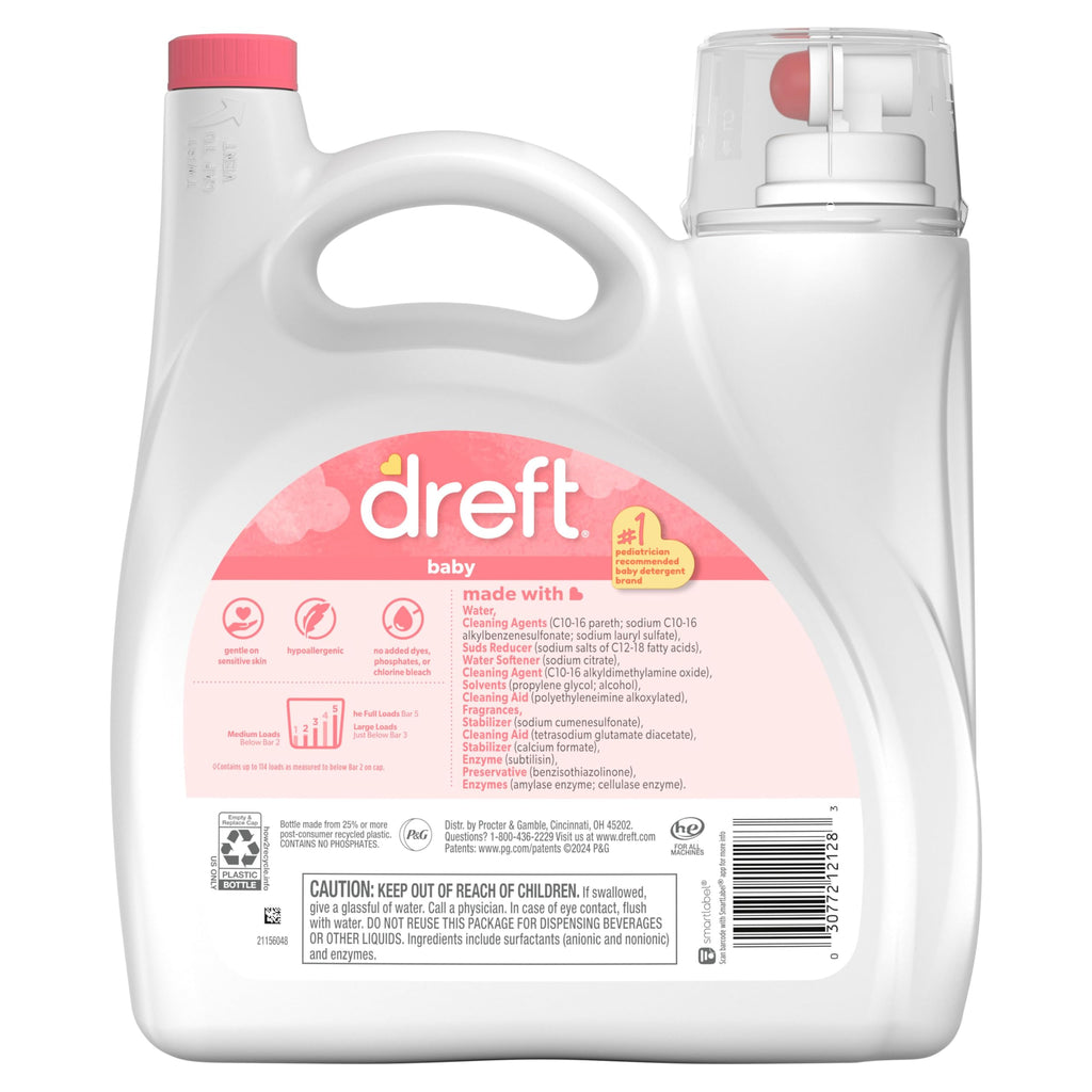 Dreft Baby Liquid Laundry Detergent - Gentle on Skin

