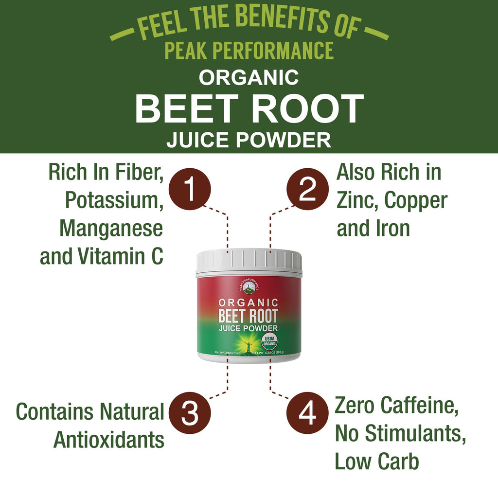 Organic Beetroot Powder - Pure Nitric Oxide Support

