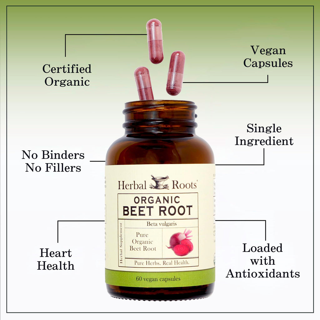 Beet Root Dietary Supplement by Herbal Roots | Quality Tested


