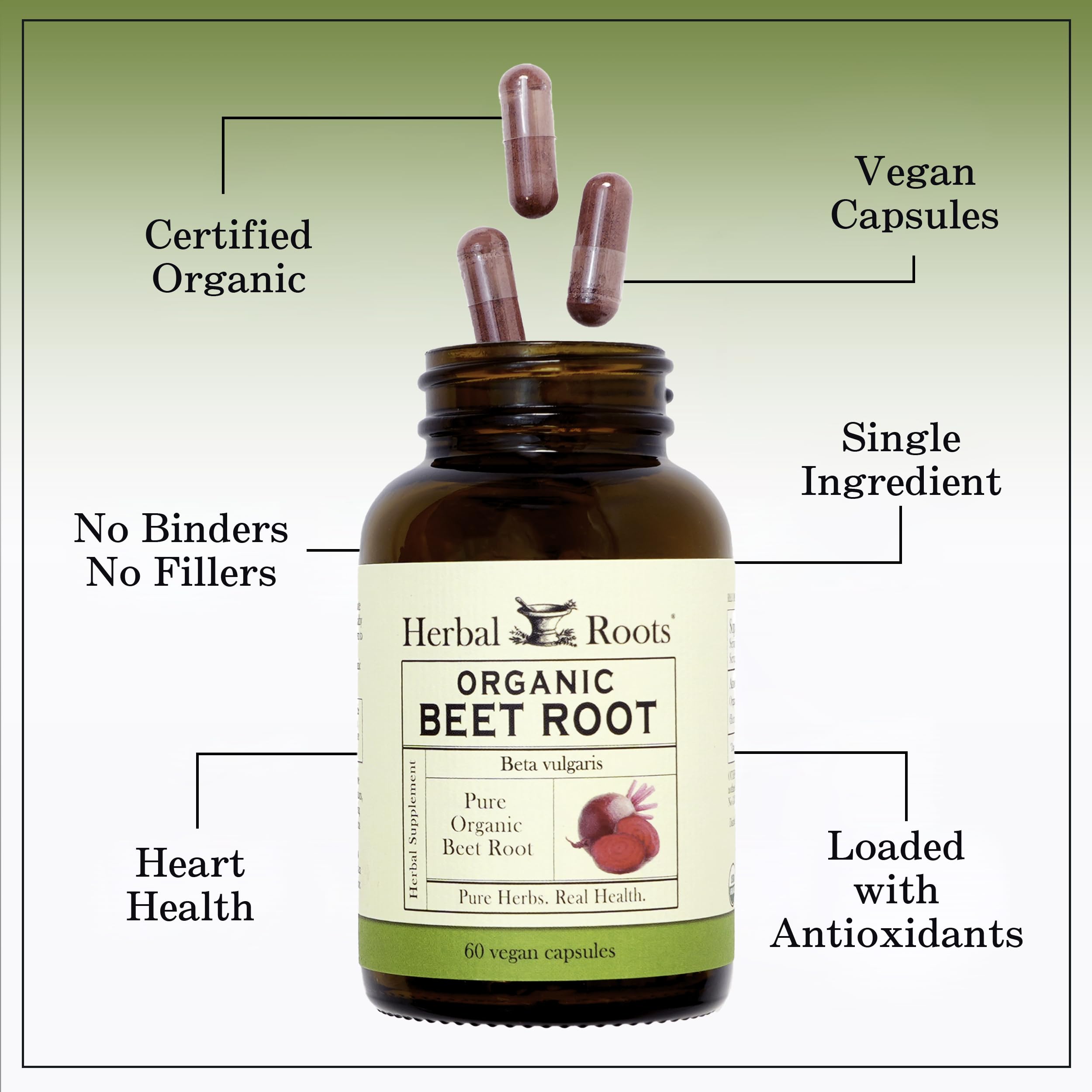 Beet Root Dietary Supplement by Herbal Roots | Quality Tested

