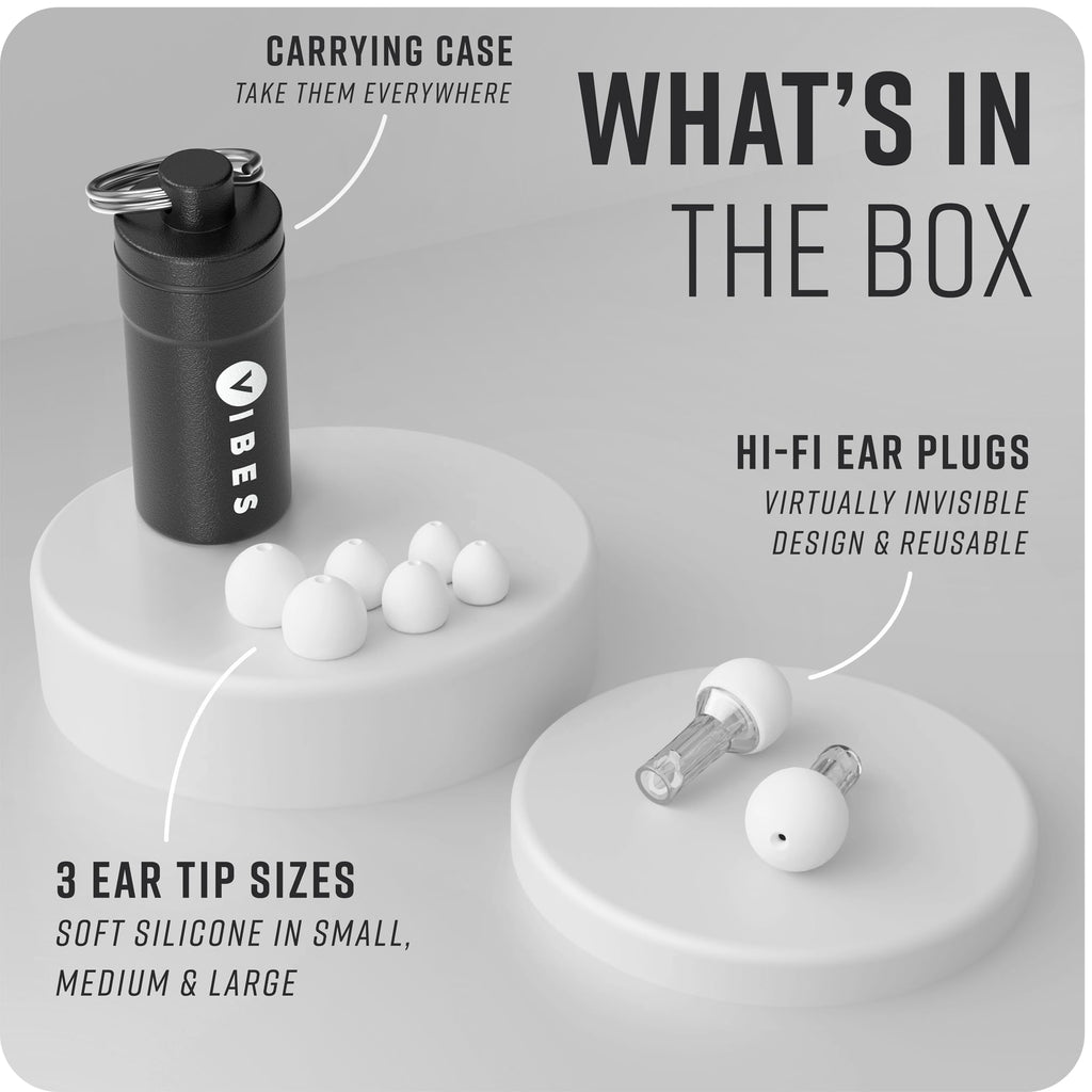 VIBES Ear Plugs – High-Fidelity Concert Hearing Protection

