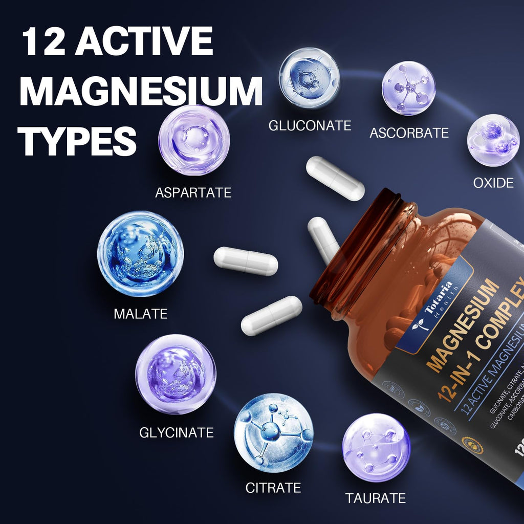 Totaria Magnesium Complex 700mg 12-Form Magnesium Supplement


