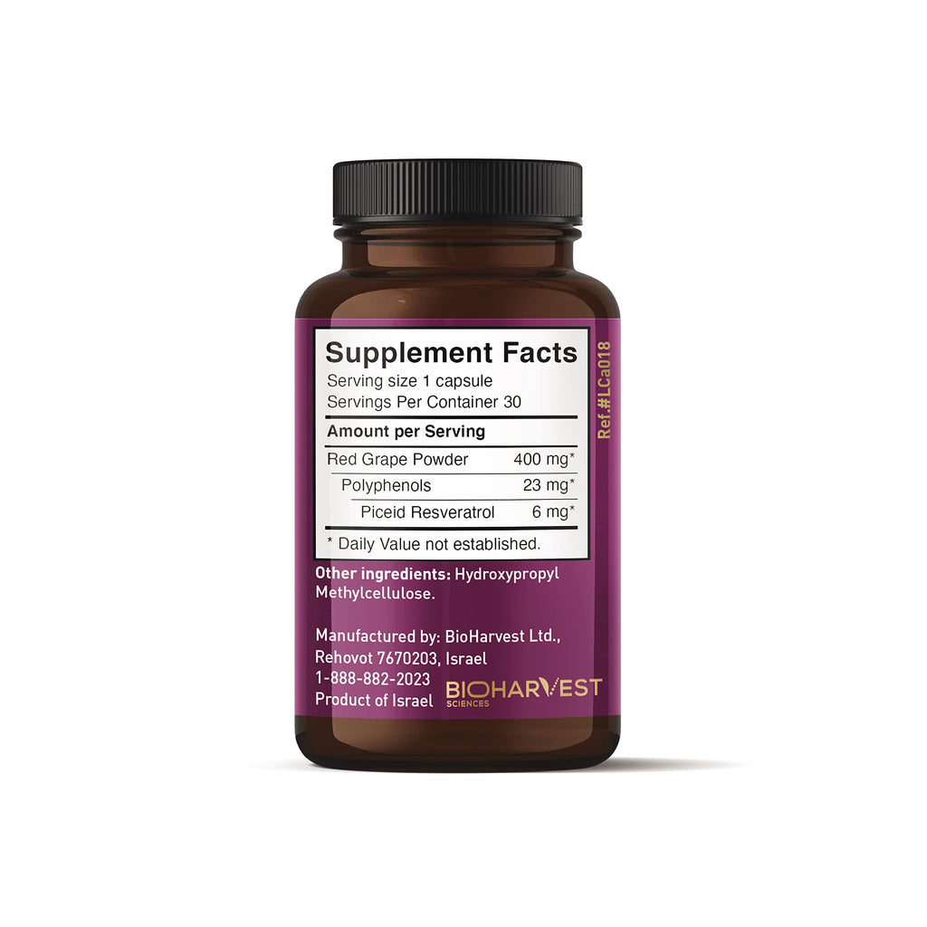 VINIA Piceid Resveratrol Capsules for Cardiovascular Support

