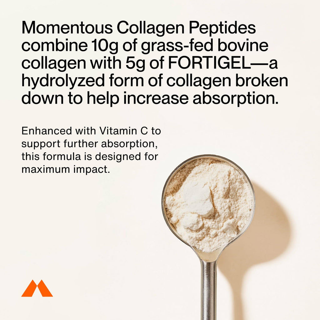 Momentous Collagen Peptides Powder Fortigel Vitamin C

