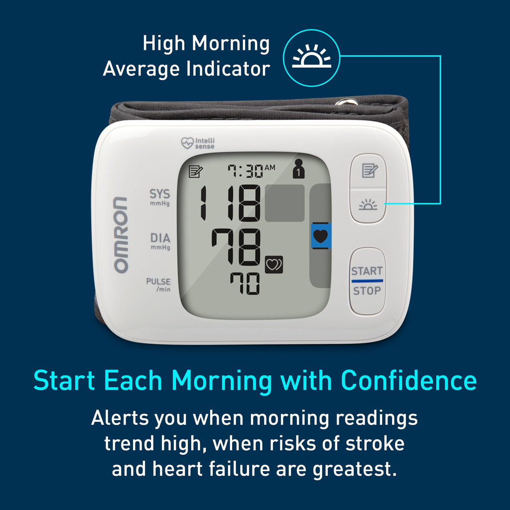 OMRON Wireless Wrist Blood Pressure Monitor with Connect App

