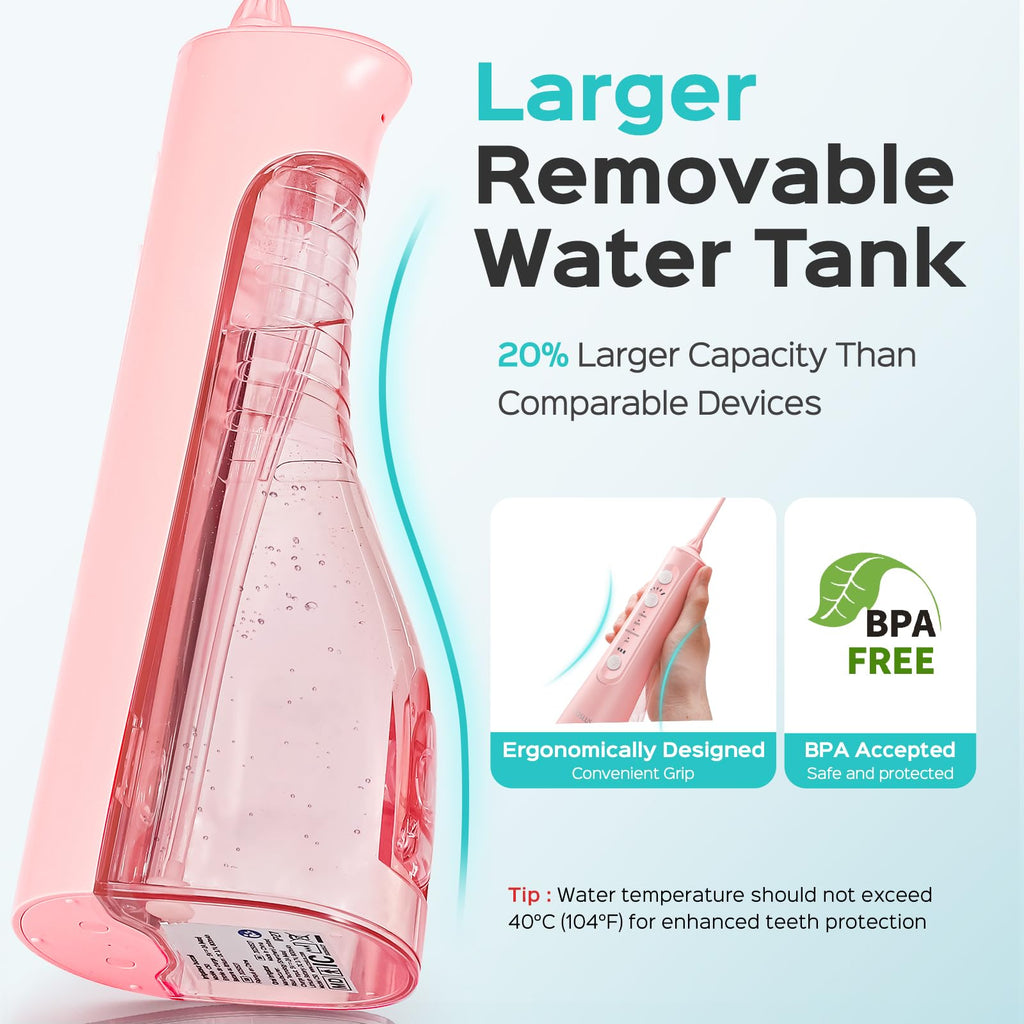 COSLUS C50 Water Flosser - Cordless Braces & Gums


