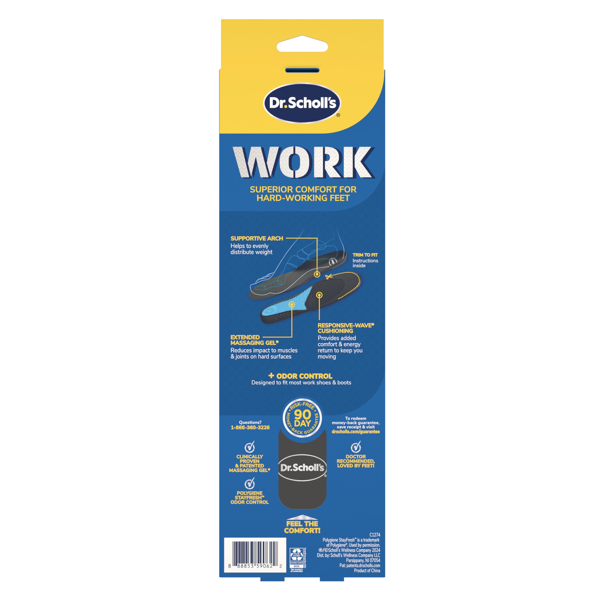 Dr. Scholl's Work All-Day Insoles – All-Day Comfort

