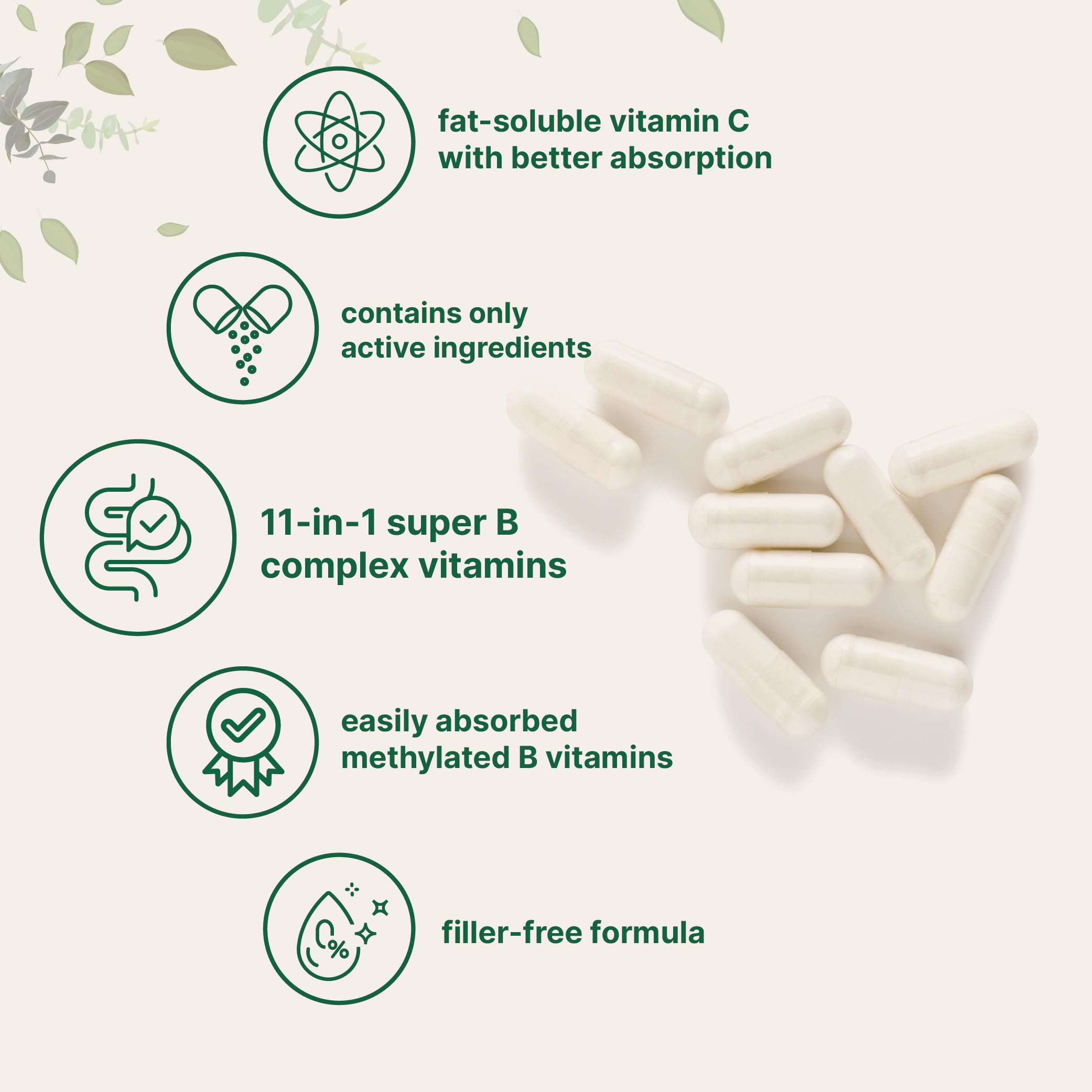 Micro Ingredients Methylated B Complex Vitamins – Non-GMO

