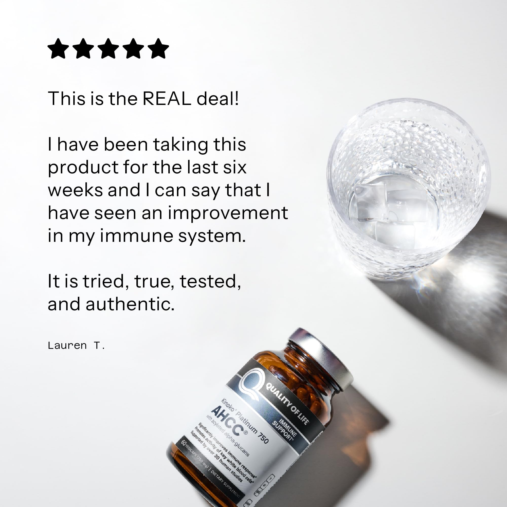 Quality of Life Kinoko Platinum AHCC Immune Support

