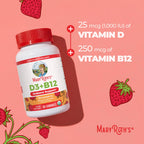 MARYRUTH'S Vitamin D3 + B12 Gummies | Immune & Bone Support

