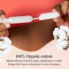 Cora Organic Cotton Feminine Care with Easy-Grip Applicator

