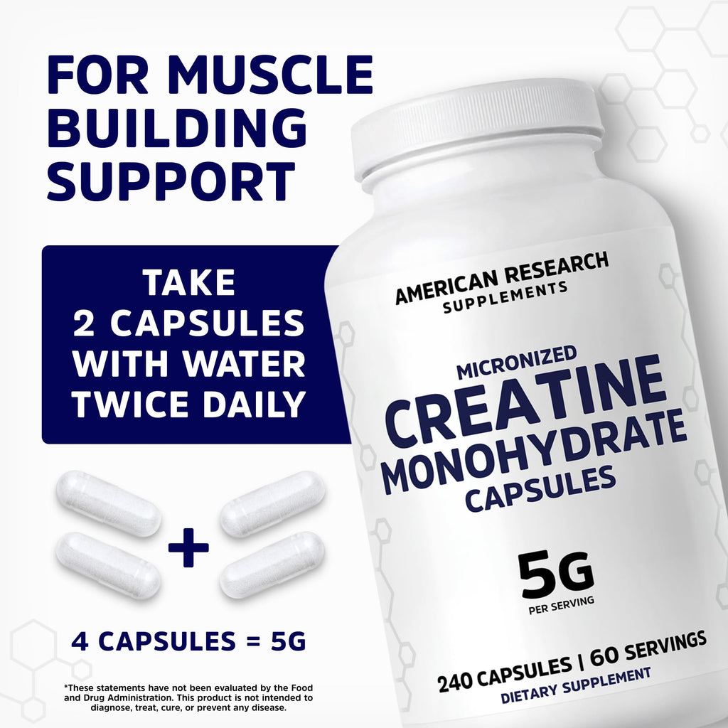 Creatine Monohydrate Micronized Supplement

