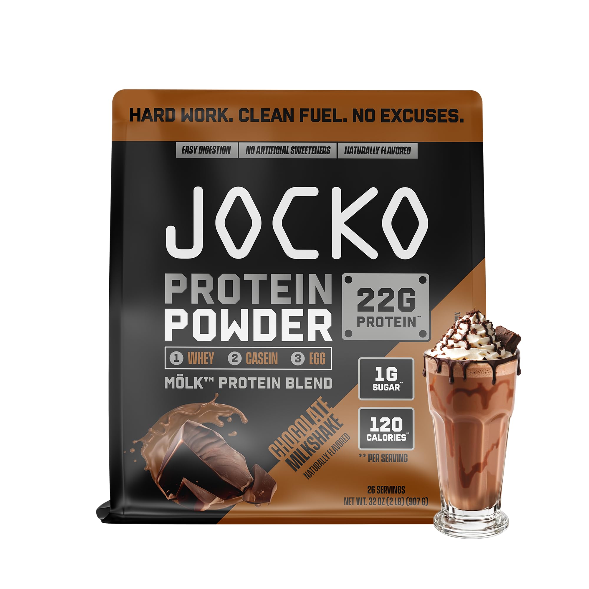 Jocko Fuel Whey Protein Powder with Digestive Enzymes & Probiotics
