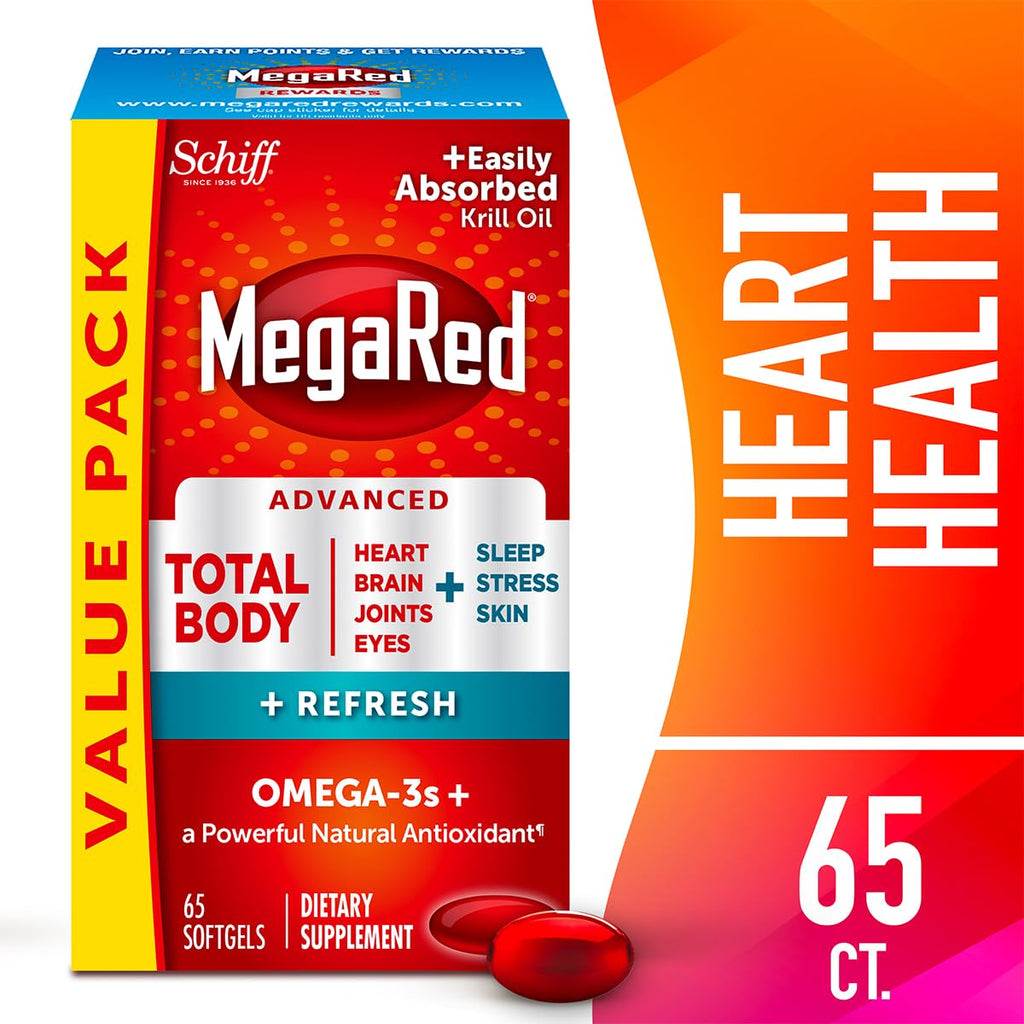 MegaRed Omega-3 Total Body + Refresh Softgels

