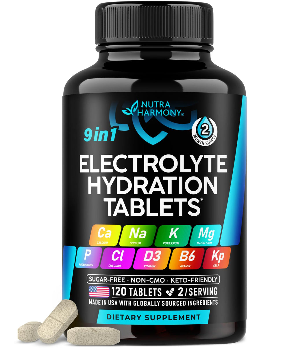 NutraHarmony Electrolyte Tablets for Hydration and Minerals

