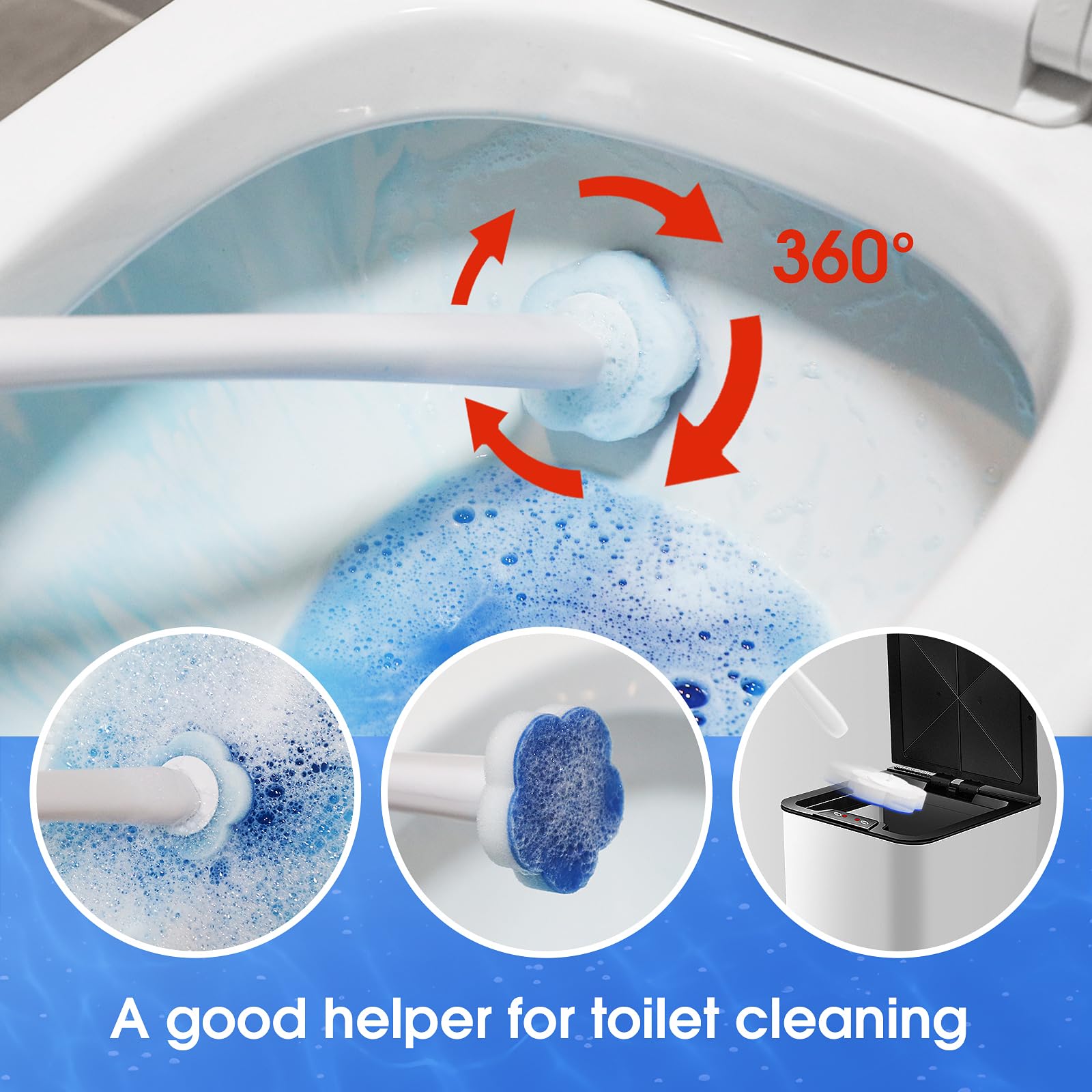 Topo Bear Toilet Cleaning System with Holder

