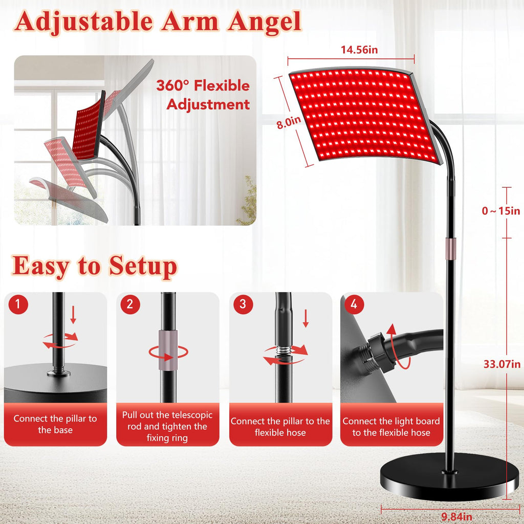 Red Light Therapy Panel by XMZXMZ for Body and Face

