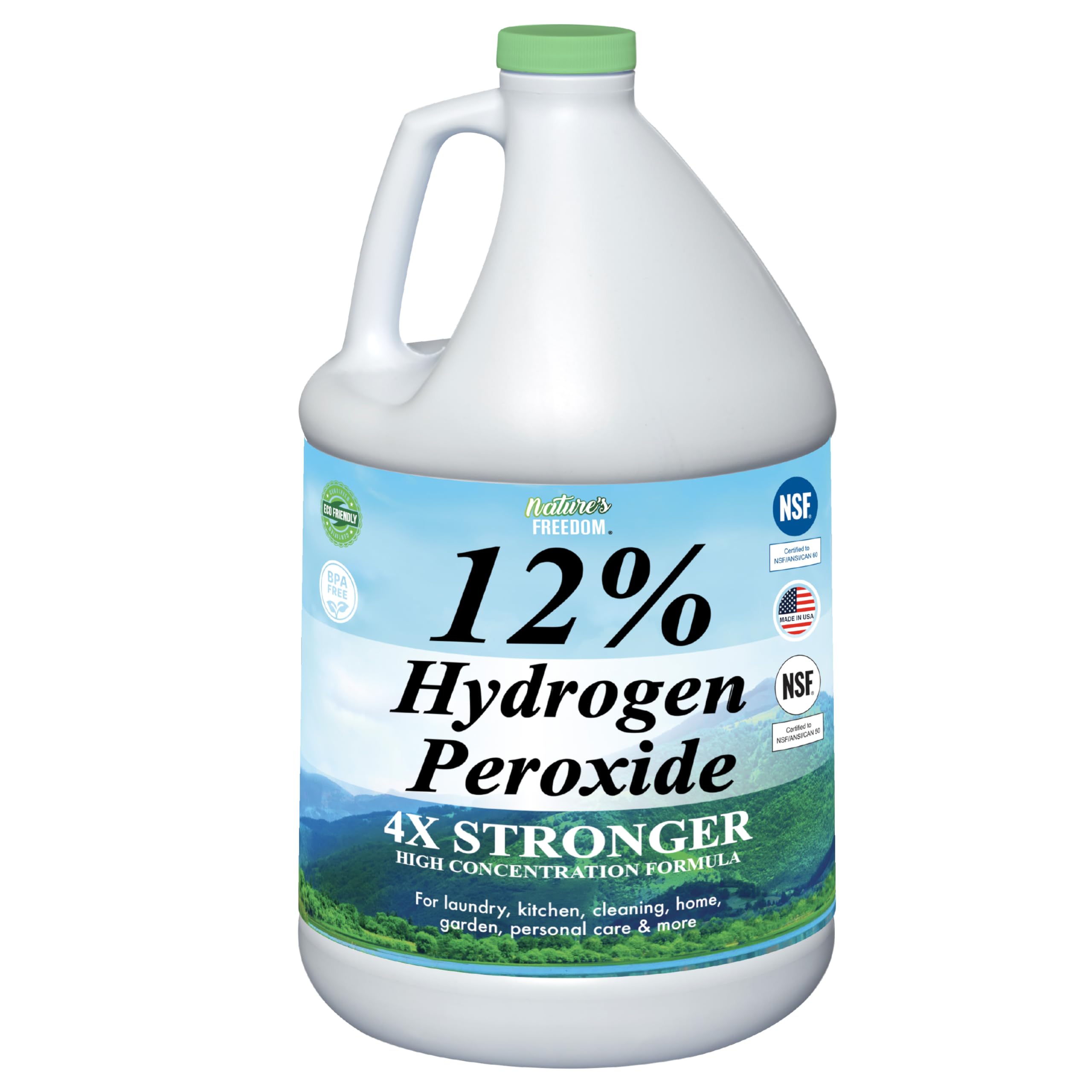 Nature's Freedom Hydrogen Peroxide Solution | NSF Listed

