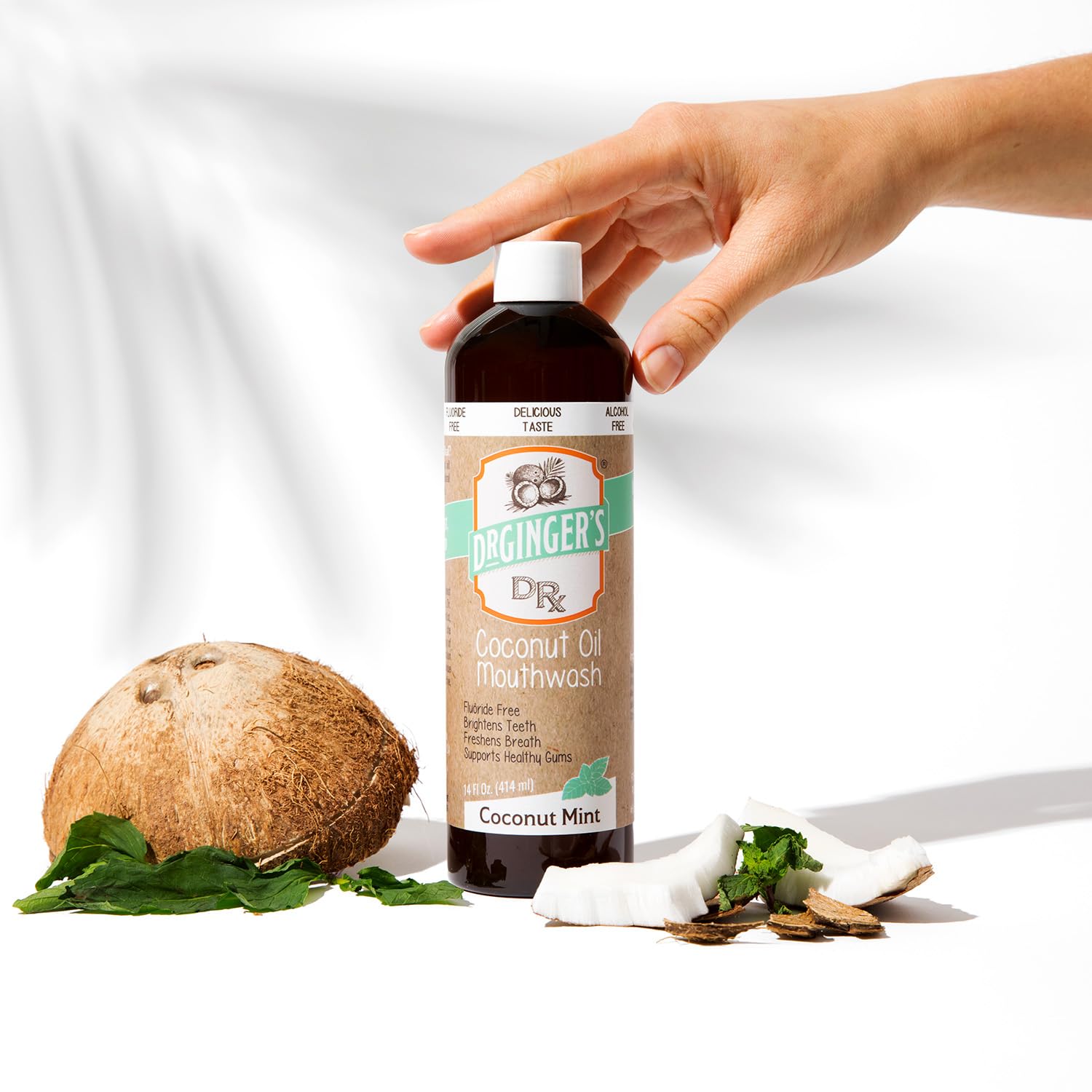 Dr. Ginger's Coconut Oil Mouthwash with Xylitol & Aloe

