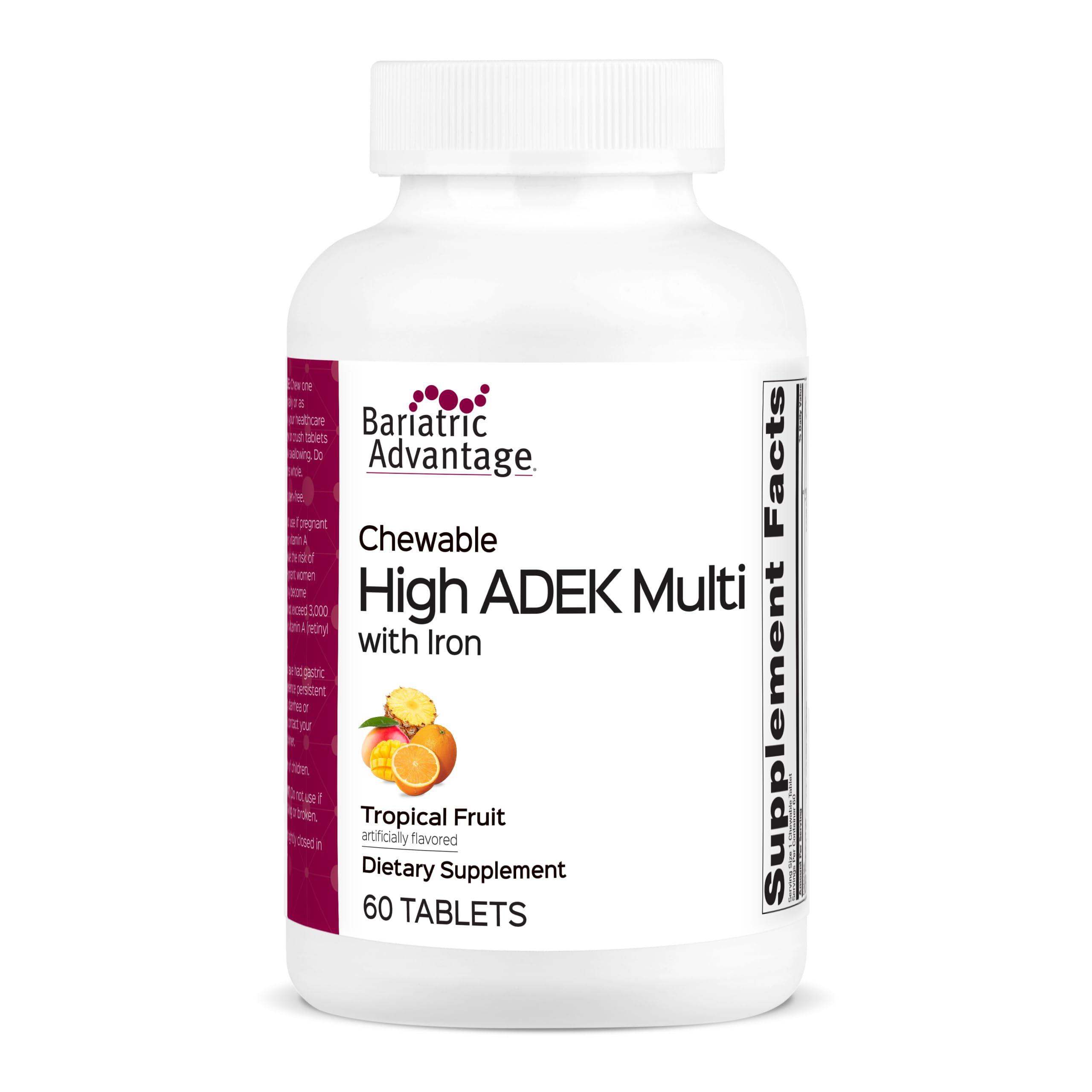 Bariatric Advantage ADEK Chewable Multivitamin with Iron

