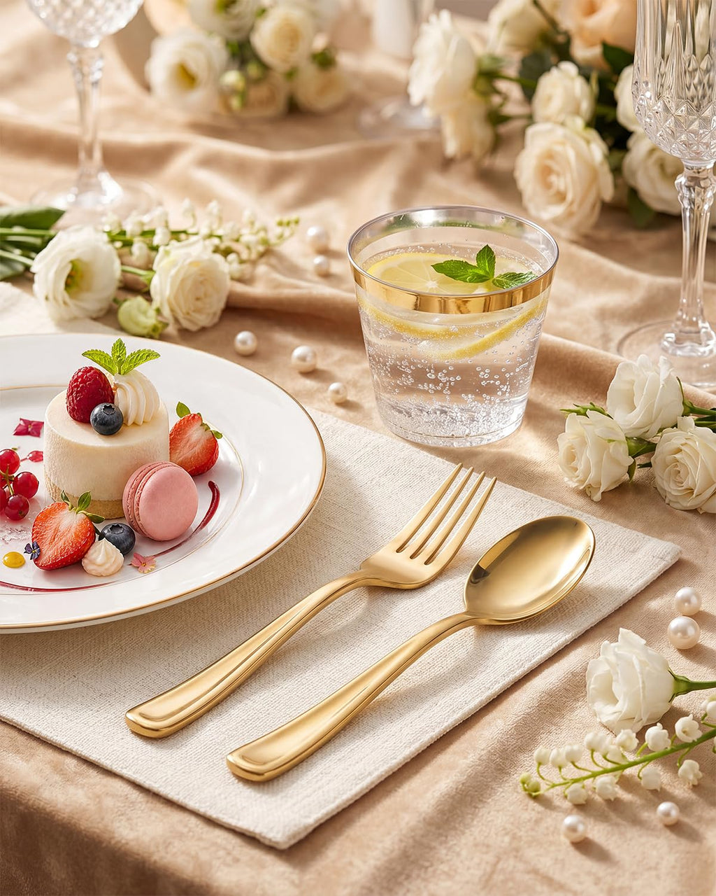 Plastic Cutlery Set – Disposable Heavy-Duty BPA Free

