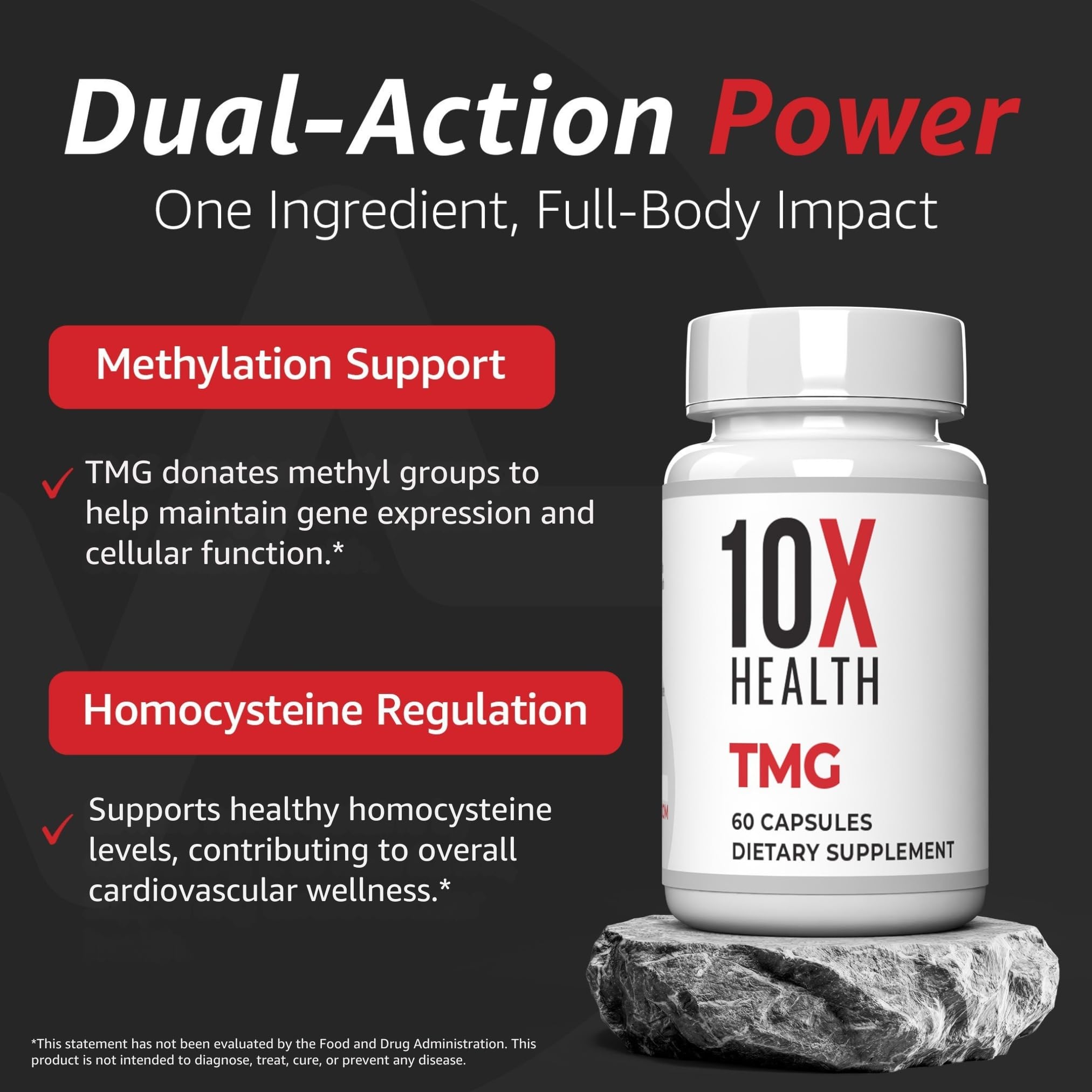 10X Health TMG Dietary Supplement for Liver and Heart

