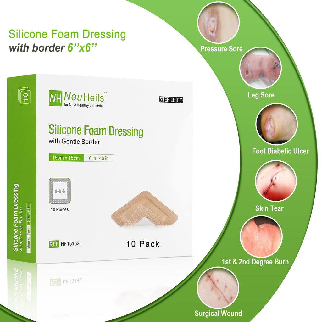 Silicone Foam Dressing by NeuHeils

