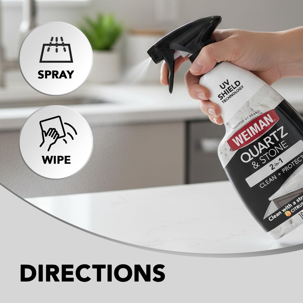 Weiman Countertop Cleaner and Polish for Stone Surfaces


