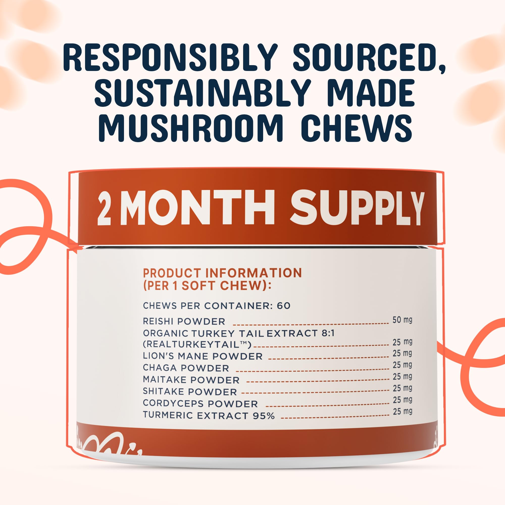 Turkey Tail Mushroom Dog Supplement by Pets are Kids

