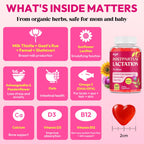 Lactation Gummies for Breastfeeding Support with Milk Thistle

