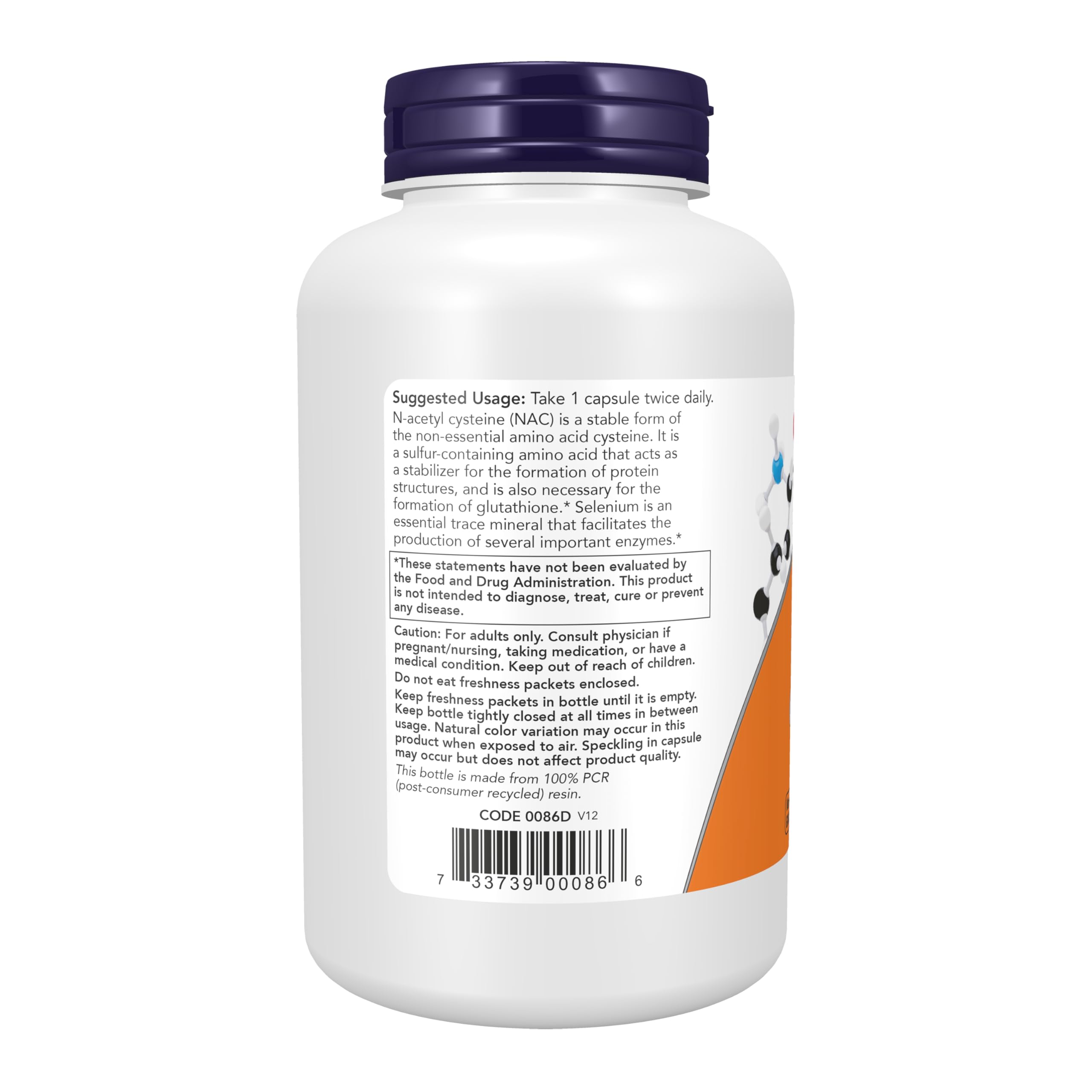NOW NAC with Selenium 600 mg Vegetarian Capsules

