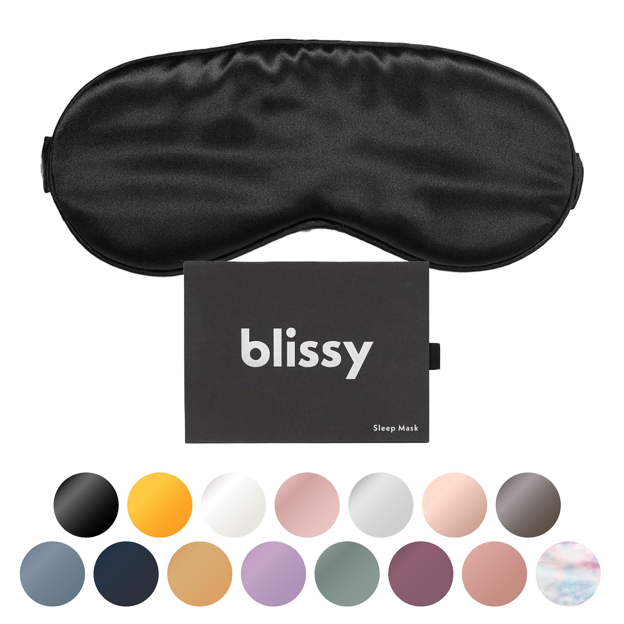 Blissy Silk Sleep Mask - Premium Mulberry Silk 22 Momme

