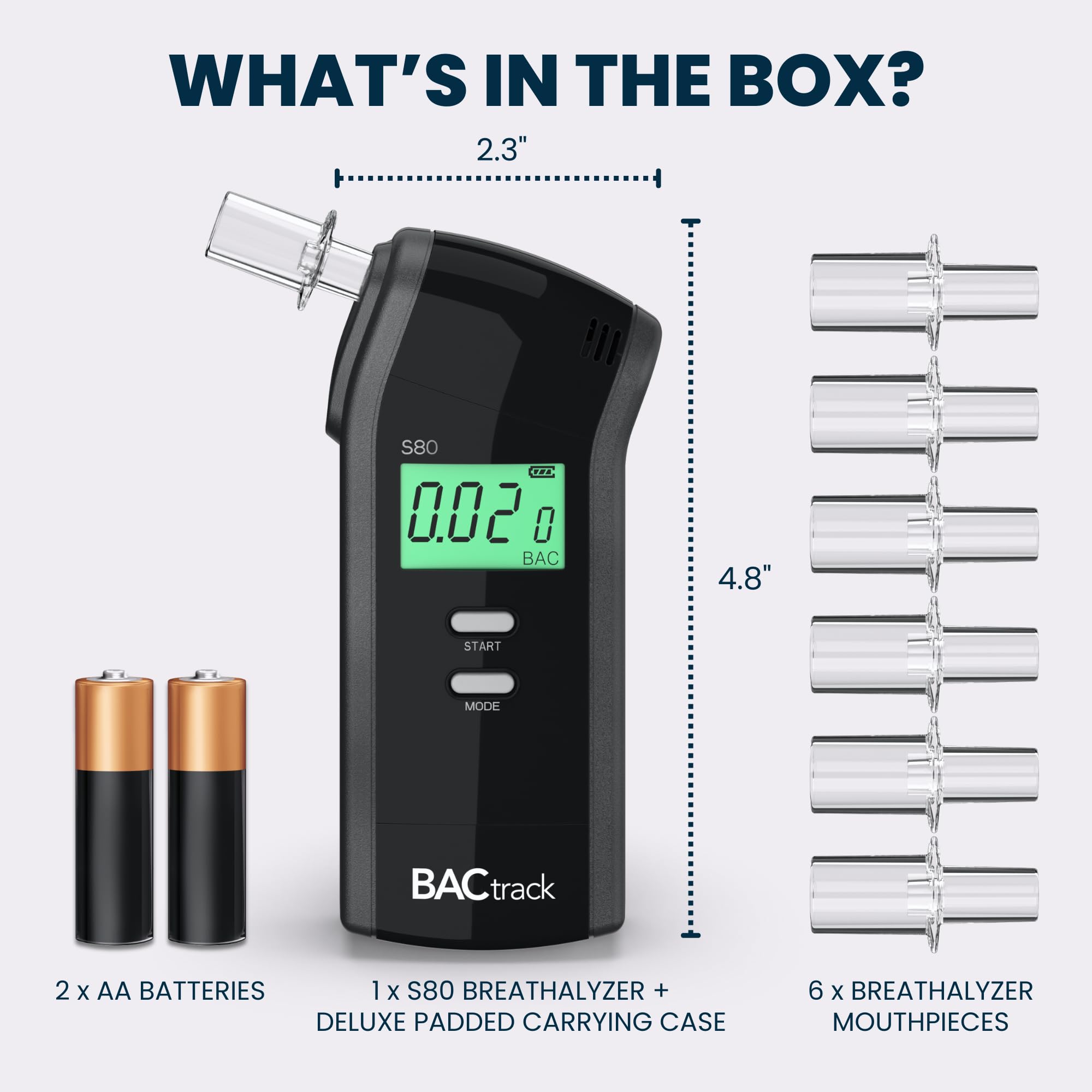BACtrack Breathalyzer - Pro-Grade Accuracy and DOT Approved

