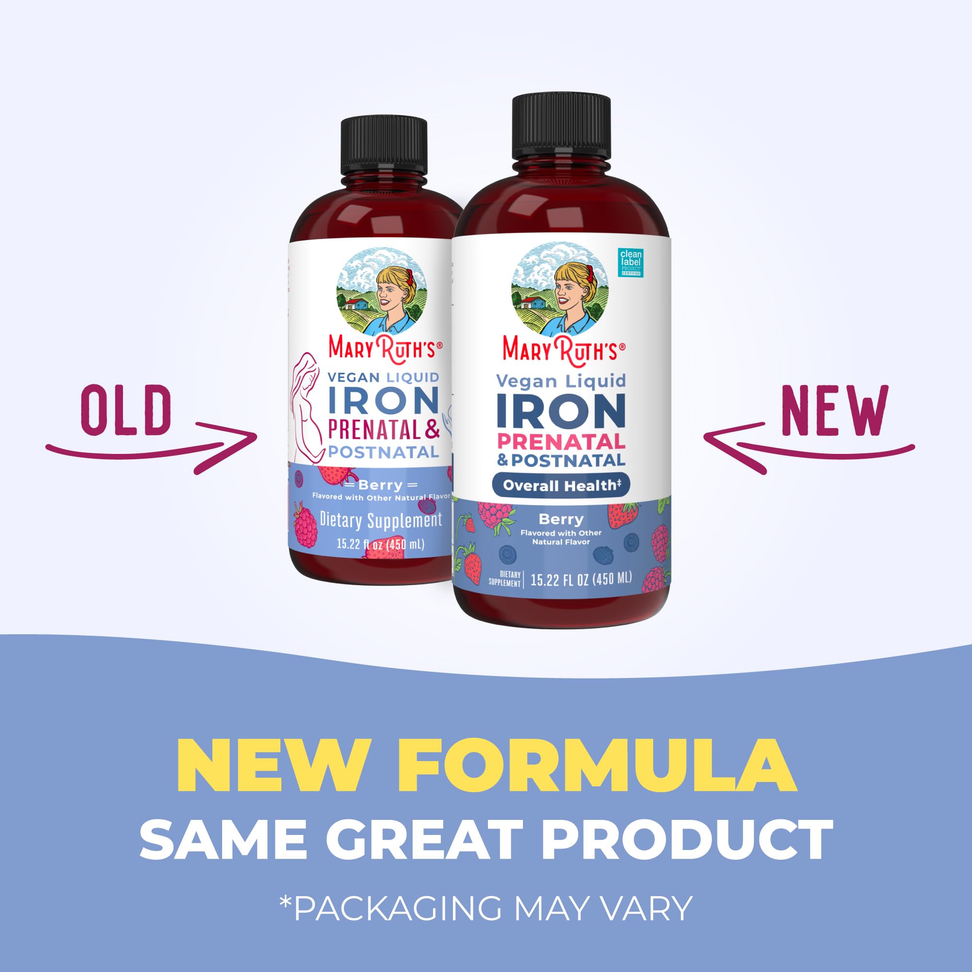 MaryRuth’s Prenatal Iron Liquid | Ferrochel Bioavailable Iron

