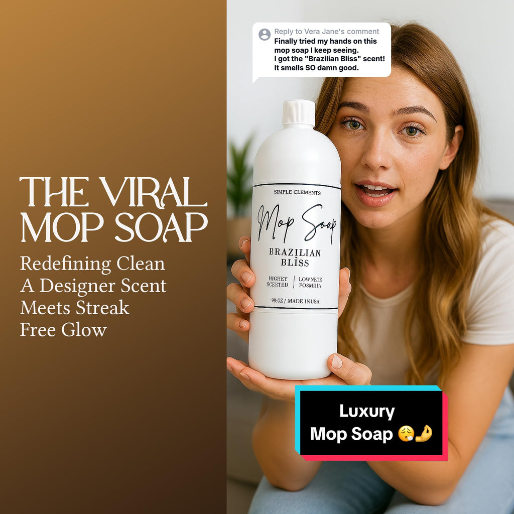 Luxury Mop Soap for All Surfaces - Low-Suds Floor Cleaner


