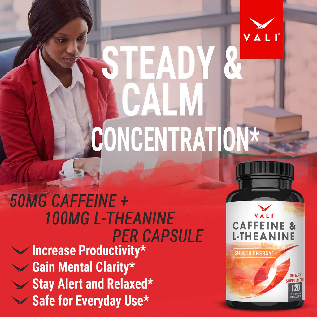 VALI Caffeine & L-Theanine Nootropic Focus

