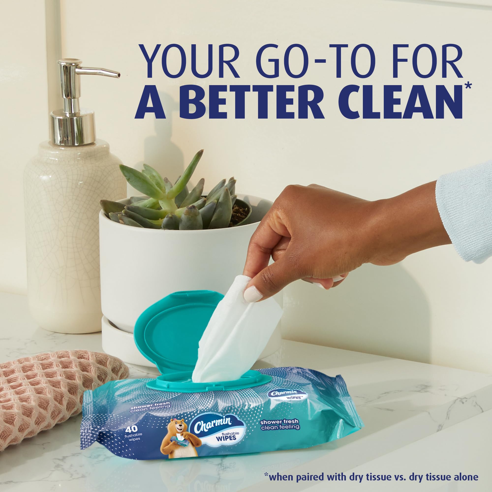 Charmin Flushable Wipes - Resealable, Portable

