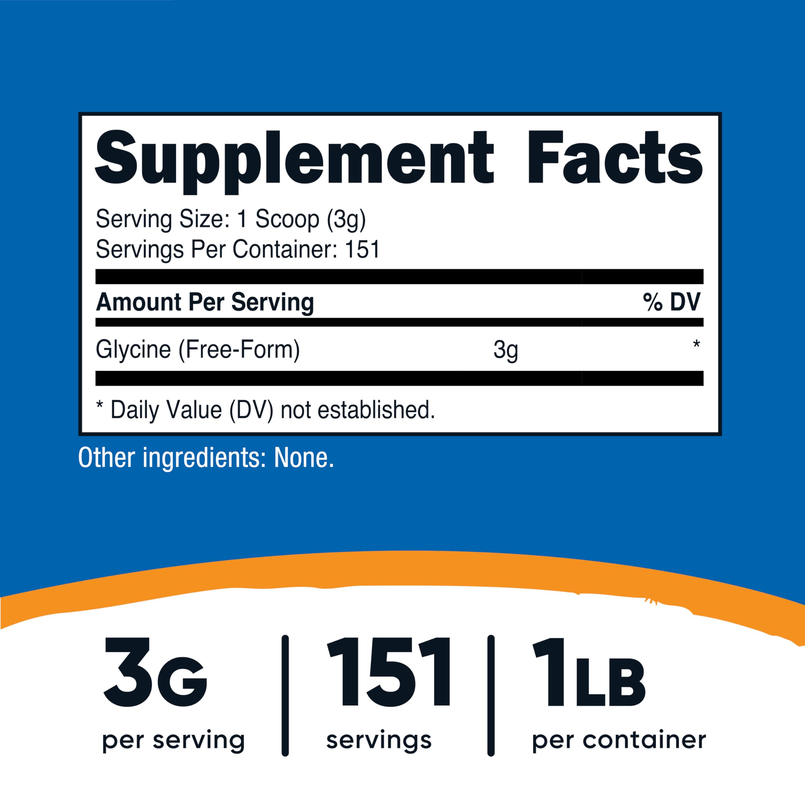 Nutricost Glycine Powder Non-GMO Gluten Free

