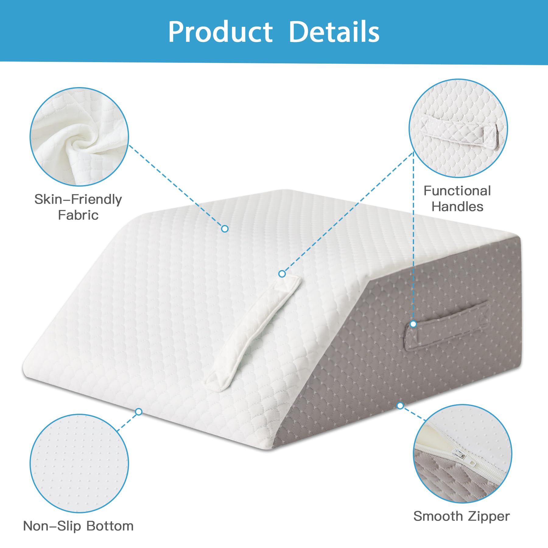 MEGCXIT Leg Elevation Pillow Memory Foam

