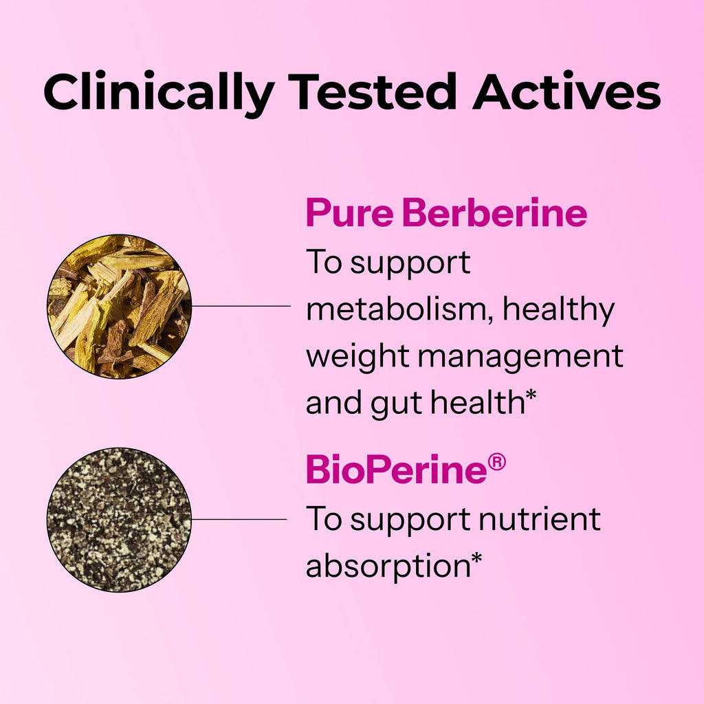 HUM Berberine Supplement for Metabolic Health | BioPerine

