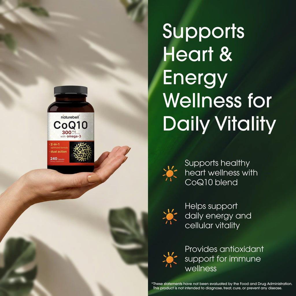 NatureBell CoQ10 Supplement for Heart Health and Energy


