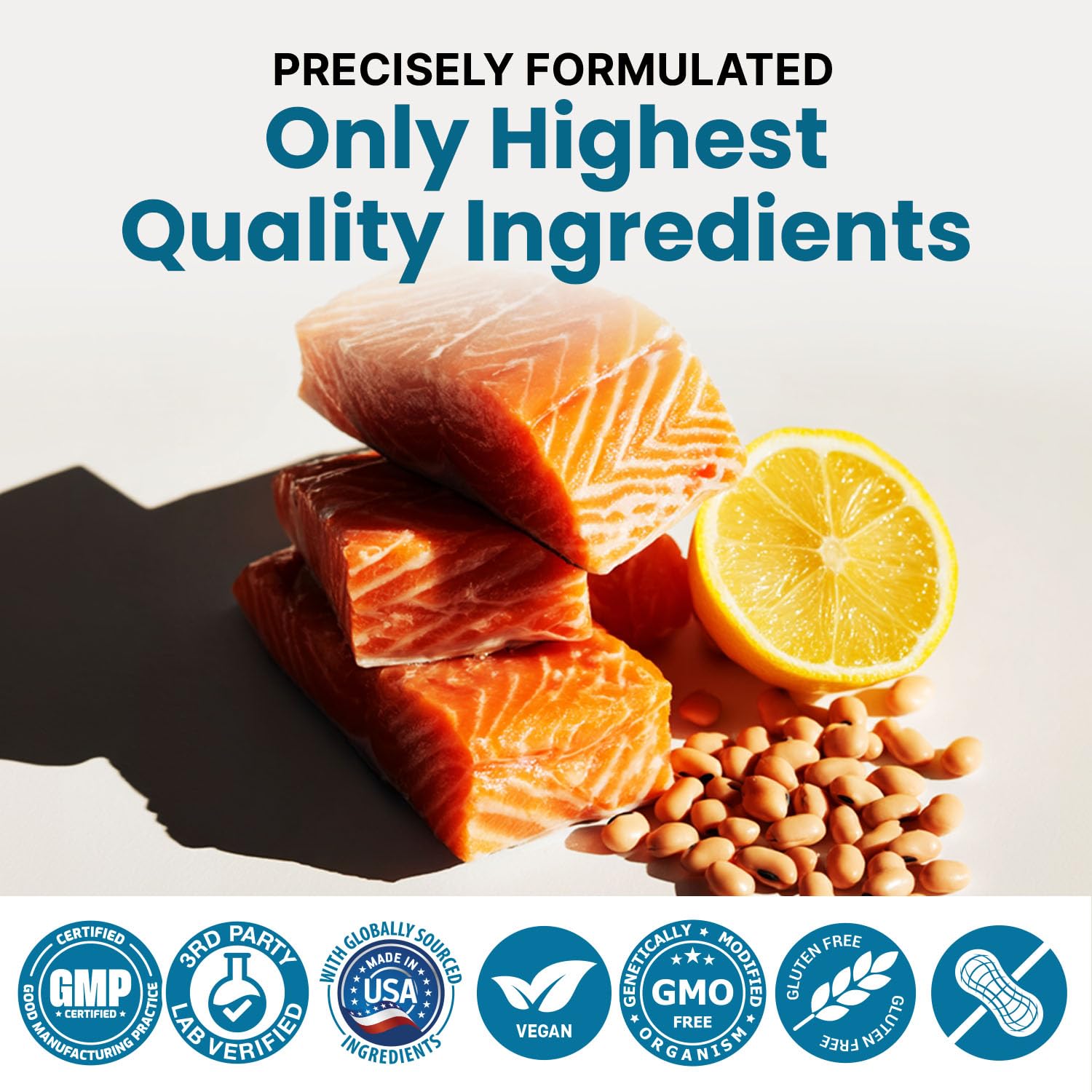 Omega-3 Fish Oil with D3 K2 CoQ10 Lemon Flavor

