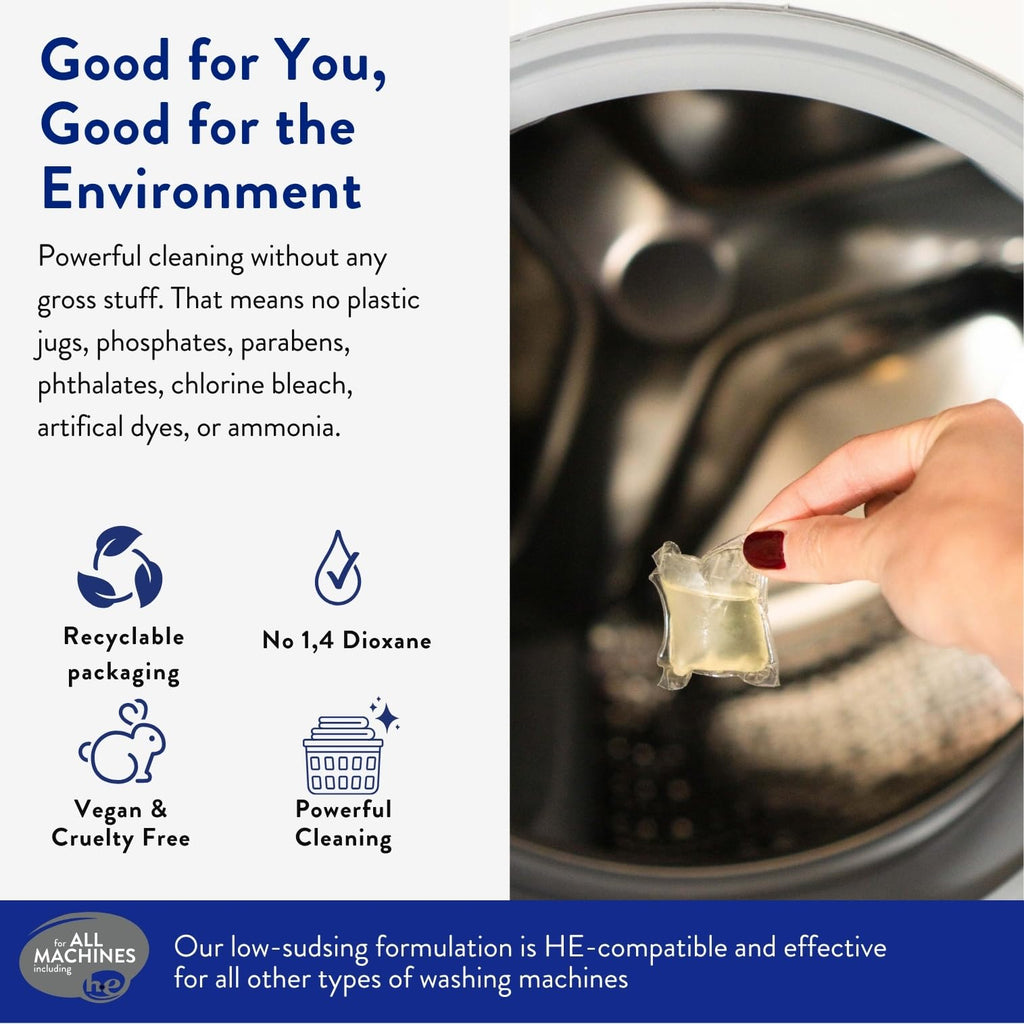 Laundry Detergent Pods by The Clean People - Hypoallergenic

