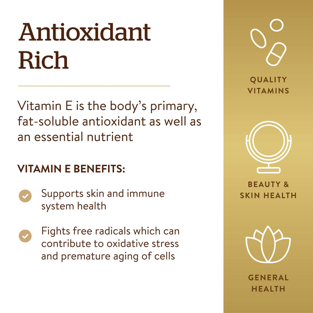 Solgar Vitamin E Softgels 670 mg – Natural Antioxidant

