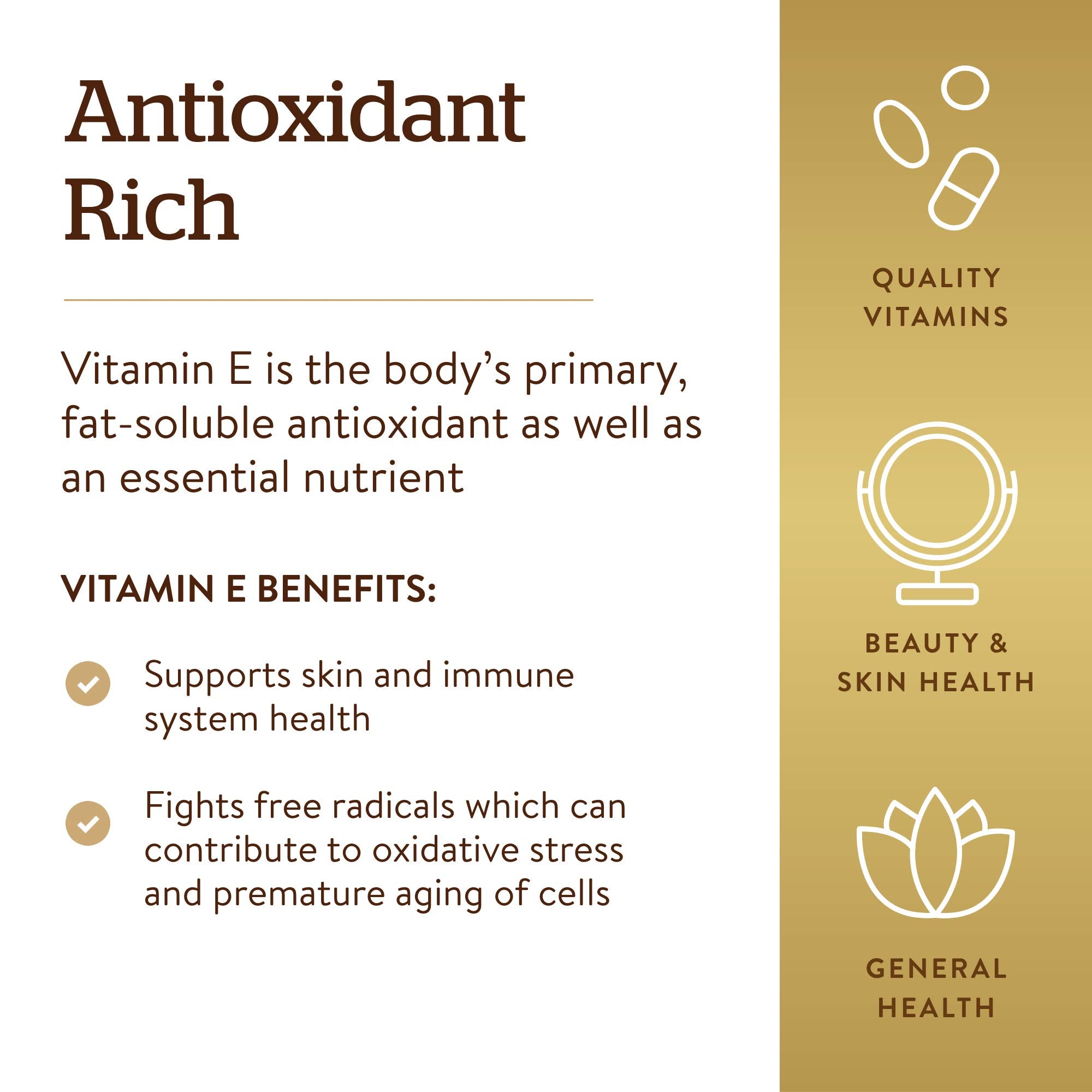 Solgar Vitamin E Softgels 670 mg – Natural Antioxidant

