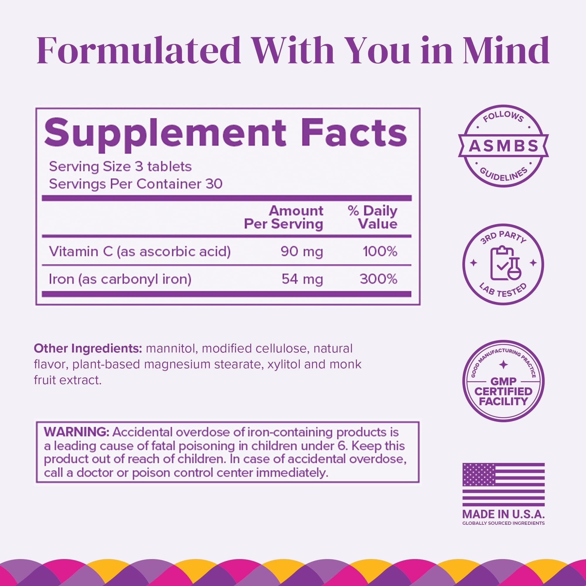Barimelts Iron with Vitamin C | Sugar-Free Bariatric Iron

